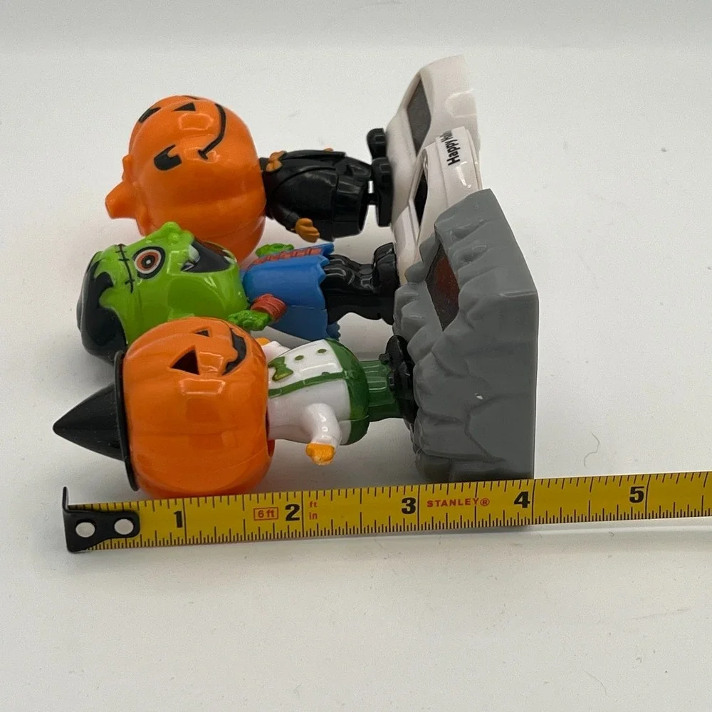 Halloween Lot Of 3 Solar Wigglers Dancing Pumpkin, Frankenstein, Jack O‎ Lantern